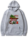 Festive Men's Christmas Graphic Print Hoodie: Stay Cozy with Kangaroo Pocket and Casual Pullover Design