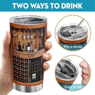 20oz Insulated Water/Wine Tumbler: The Perfect Travel Companion for Wine Enthusiasts!