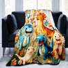 Cozy Cartoon Dinosaur Paradise Print Blanket: The Perfect Warmth and Comfort for any Occasion