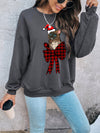 Christmas Cat Print Drop Shoulder Sweatshirt: A Purr-fectly Festive Addition to your Winter Wardrobe