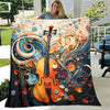 Cozy Fantasy Violin Print Blanket: The Perfect Gift for Music Lovers