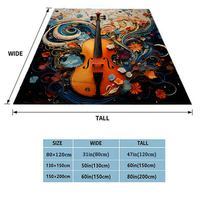 Cozy Fantasy Violin Print Blanket: The Perfect Gift for Music Lovers