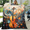 This beautiful violin-print blanket is sure to bring warmth and joy to any music lover. Made from soft, durable fabric, it is the perfect gift for friends and family. The vibrant colors and vivid design make it a unique addition to any home.