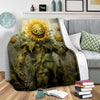 Cozy Zombie Sunflower Blanket: Stay Warm and Stylish Anywhere!