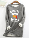 This Adorable Turkey Print Pullover Sweatshirt helps you look and feel cozy in style. Made of soft, lightweight fabric, this long sleeve sweatshirt is perfect for matching with jeans, leggings, and skirts. It's sure to keep you warm and comfortable all season long.