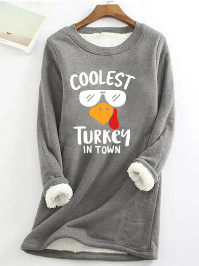 This Adorable Turkey Print Pullover Sweatshirt helps you look and feel cozy in style. Made of soft, lightweight fabric, this long sleeve sweatshirt is perfect for matching with jeans, leggings, and skirts. It's sure to keep you warm and comfortable all season long.