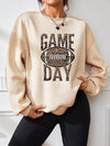 Wild & Cozy: Leopard Game Day Print Sweatshirt - Casual Long Sleeve Crew Neck Pullover for Spring & Fall