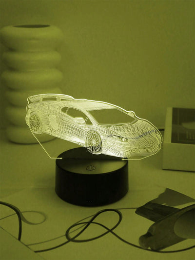 Rev up Your Room with the Super Car Shaped 7-Color Changing Touch 3D Night Light