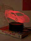 Rev up Your Room with the Super Car Shaped 7-Color Changing Touch 3D Night Light