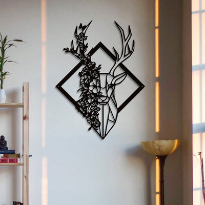 Metal Art Rustic Deer Wall Art: Bring the Outdoors Inside with this Modern House Decoration