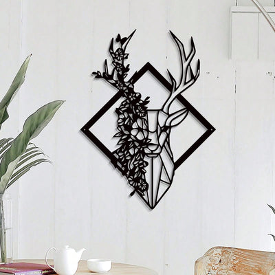 Metal Art Rustic Deer Wall Art: Bring the Outdoors Inside with this Modern House Decoration