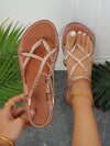 Chic and Comfortable Summer Flat Sandals with Ankle Strap in Various Colors