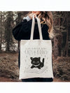 Versatile Cat and Book Printed Shoulder Bag: A Stylish and Eco-Friendly Shopping Companion for Every Occasion