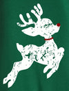 Cozy up this Christmas with our Christmas Deer Print Thermal Lined Sweatshirt