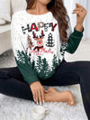 Cozy Christmas Print Sweatshirt for the Festive Season