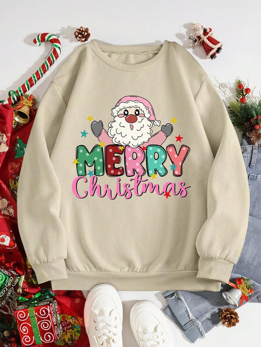 Stay cozy and festive this holiday season with the Festive Comfort: Christmas Santa Claus Print Thermal Lined Sweatshirt. Its soft, thermal lining will keep you warm while the Santa Claus print adds a touch of Christmas cheer. Perfect for staying comfy during those chilly winter nights.