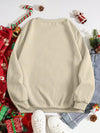 Festive Comfort: Christmas Santa Claus Print Thermal Lined Sweatshirt to Keep You Cozy