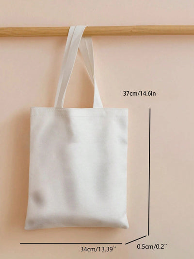 Teachers Day Pattern Square Large Capacity Shopping Bag - The Perfect Reusable Canvas Bag for Gifts and Everyday Use!