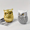 Whimsical Owl Sculpture: Modern Resin Statue for Home Decor and Festive Celebrations