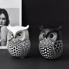 Whimsical Owl Sculpture: Modern Resin Statue for Home Decor and Festive Celebrations