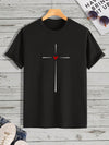 Heartfelt Affection: Men's Heart Print Tee for Unmatched Style and Comfort