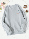 Slogan Expression Print Thermal-Lined Sweatshirt: Stay Cozy and Fashionable with this Trendy Winter Essential!