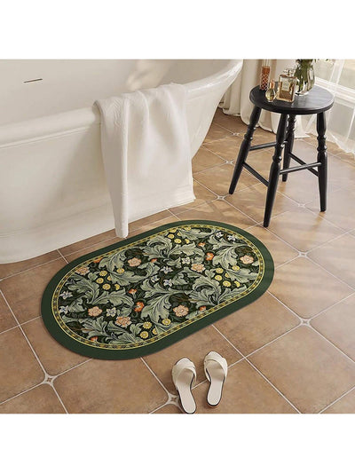 Experience comfort and safety with our Green Floral Bathroom Mat. With its water-absorbent and anti-slip features, this American-style mat is perfect for any toilet or floor. Stay worry-free with its efficient performance while adding a touch of elegance to your bathroom.