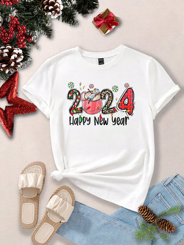 Christmas and New Year Print Tee: A Wild and Festive Fashion Statement