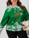 Cozy Christmas Print Sweatshirt for the Festive Season