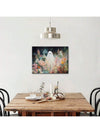 Ghost Among Flowers Wooden Framed Canvas Art for Home Decoration