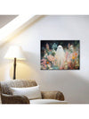Ghost Among Flowers Wooden Framed Canvas Art for Home Decoration