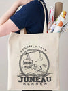 City of Starlight Pattern Tote Bag: Stylish and Spacious Canvas Shopping Companion