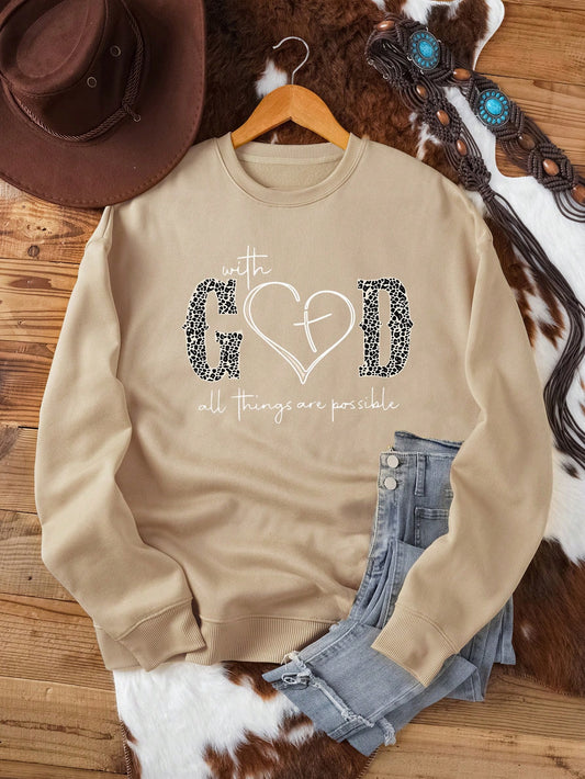 Stay warm and stylish in our Heart Slogan Graphic Thermal-Lined Sweatshirt. The thermal lining will keep you cozy, while the heart slogan adds a touch of personality. Perfect for any casual outfit, this sweatshirt is a must-have for colder days.