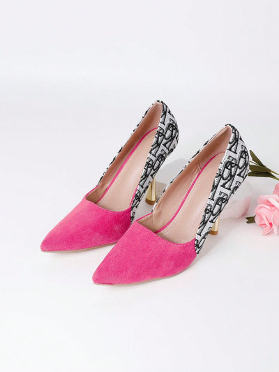 Fashion Forward: Contrast Color High Heel Single Shoes