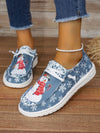 Festive Feet: Women's Casual Sports Shoes with Christmas Snowman Print - Lightweight, Anti-Slip, Perfect Christmas Gift!