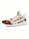 Cartoon Santa Claus Reindeer Printed Athletic Shoes: Perfect Fit for Women's Christmas Fun and Outdoor Activities