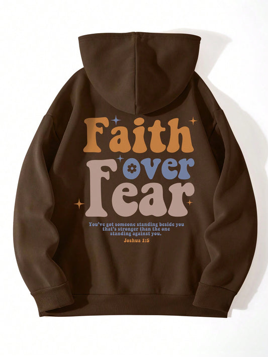 Stay warm and on trend with our Cozy and Stylish Hooded Sweatshirt! Featuring a thermal-lined design and kangaroo pocket, this sweatshirt has both function and fashion covered. The drawstring adds an adjustable touch, while the slogan graphic adds a fun twist. Embrace comfort and style with this must-have sweatshirt.