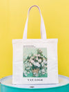 Van Gogh Roses Canvas Tote Bag: Stylish and Spacious Reusable Shopping Bag for Women and Girls