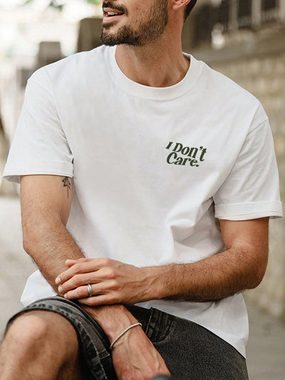 I don't Care Tshirt: Express Your Style and Personality with this Men's Fashion Staple