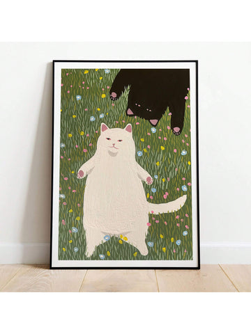 Add a charming touch to any room with our Oil Painting Style Black and White Cat Poster. Featuring a beautiful oil painting style, this poster is the ideal gift for any cat lover or art enthusiast. Perfect for <a href="https://canaryhouze.com/collections/printable-art" target="_blank" rel="noopener">home decor</a>, this poster adds a touch of elegance to any living space