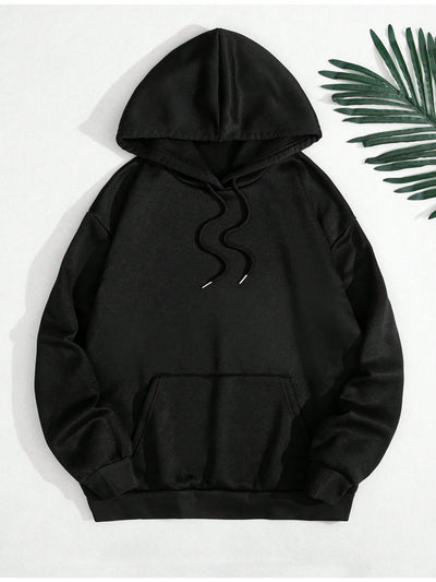 Cute and Cozy: Cactus Letter Graphic Drawstring Thermal Lined Hoodie