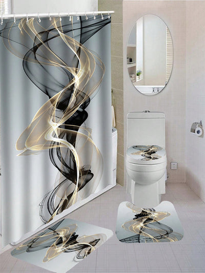 Transform your bathroom with our Complete Bathroom Makeover set. This all-in-one package includes a waterproof <a href="https://canaryhouze.com/collections/shower-curtain" target="_blank" rel="noopener">shower curtain</a> with 12 hooks, toilet seat, bath mats, rugs, and non-slip carpet. Upgrade your bathroom with ease and enjoy a safe, comfortable and stylish space.