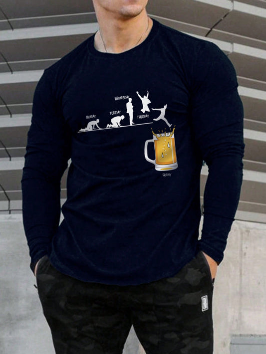 This Men's Beer Figure Graphic Tee is perfect for those who embrace nature's strength and style. With its bold graphic and comfortable fit, this tee will make a statement while keeping you comfortable. Made from high-quality materials, it is both stylish and durable.