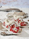 Fashionable Snow Boots for Women: Beige Christmas Shoes with White Fur - Ideal for Winter Sports and Casual Wear