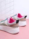 Stylish Colorblock Lace-Up Skate Shoes for Trendy Feet