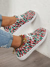Stay Festive and Sporty: Christmas Tree Elements Casual Sports Shoes for Women