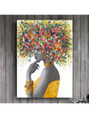 Introduce vibrant and striking wall decor into your home with our Colorful Black African Woman Canvas Wall Art. This piece features a captivating portrayal of a black African woman, bringing a touch of culture and beauty to any room. Elevate your home with this stunning canvas and bring a unique and colorful statement to your decor.