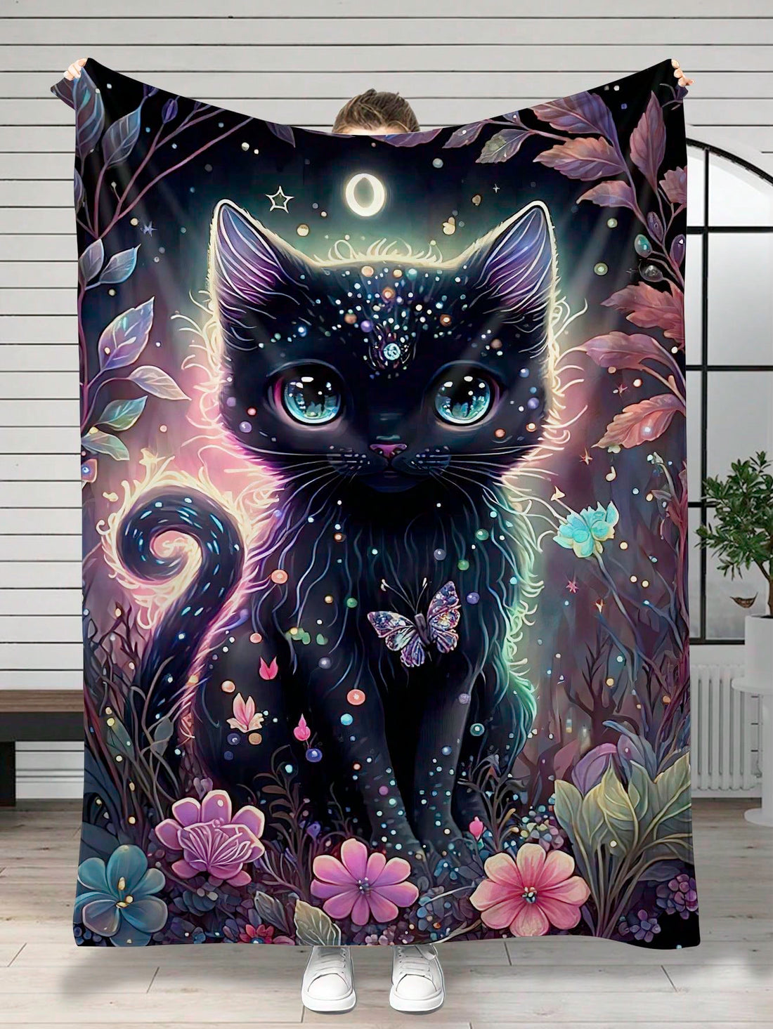 Experience ultimate coziness with our Cozy and Cute: Cat Printed Flannel Blanket. Perfect for adding a touch of cuteness to your living room or bedroom, our soft and warm blanket features a playful cat print. Made with high-quality flannel material, it's perfect for snuggling up on chilly evenings.