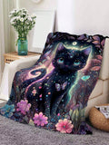 Experience ultimate coziness with our Cozy and Cute: Cat Printed Flannel Blanket. Perfect for adding a touch of cuteness to your living room or bedroom, our soft and warm blanket features a playful cat print. Made with high-quality flannel material, it's perfect for snuggling up on chilly evenings.