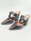 Strappy Fashion Show High Chunky Heel Pumps: The Trending Multicolor Pointed Mule Shoes for Women